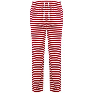SF (Skinnifit) Pánske pyžamové nohavice so vzorom - Červená / bílá | XS