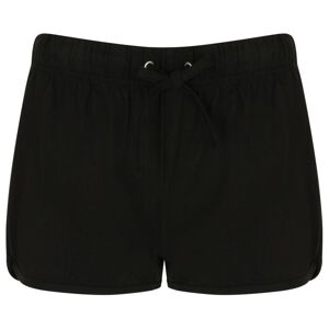 SF (Skinnifit) Dámske retro šortky - Čierna / čierna | XL