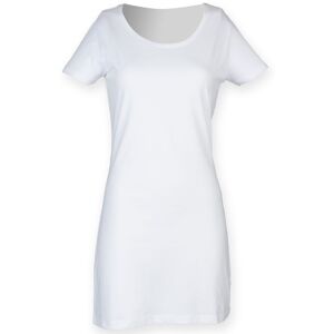 SF (Skinnifit) Dámske letné tričkové šaty - Biela | XL