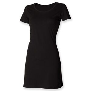 SF (Skinnifit) Dámske letné tričkové šaty - Čierna | M