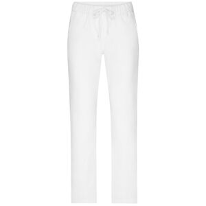 James & Nicholson Dámske biele pracovné nohavice JN3003 - Biela | 54