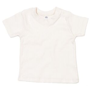 Babybugz Jednofarebné dojčenské tričko - Prírodná | 12-18 mesiacov