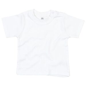 Babybugz Jednofarebné dojčenské tričko - Biela | 2-3 roky