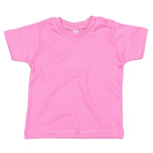 Babybugz Jednofarebné dojčenské tričko - Bubble gum ružová | 0-3 mesiacov