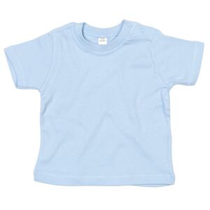 Babybugz Jednofarebné dojčenské tričko - Svetlomodrá | 3-6 mesiacov