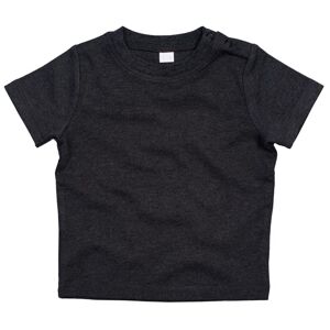 Babybugz Jednofarebné dojčenské tričko - Čierna | 18-24 mesiacov