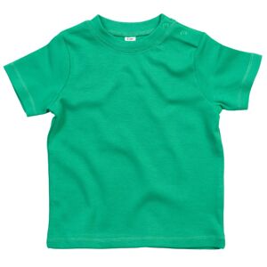 Babybugz Jednofarebné dojčenské tričko - Stredne zelená | 3-6 mesiacov