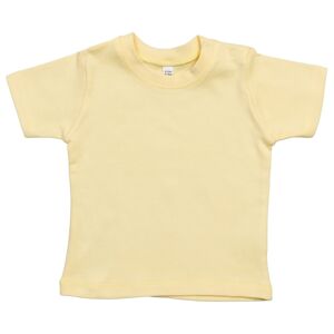 Babybugz Jednofarebné dojčenské tričko - Jemne žltá | 18-24 mesiacov