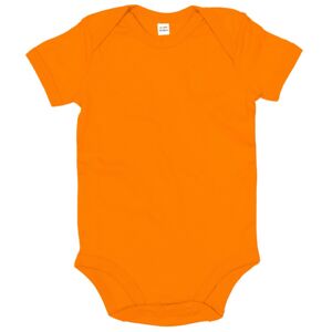 Babybugz Dojčenské body s krátkymi rukávmi - Oranžová | 6-12 mesiacov