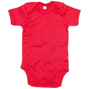 Babybugz Dojčenské body s krátkymi rukávmi - Červená | 3-6 mesiacov