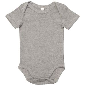 Babybugz Dojčenské body s krátkymi rukávmi - Šedý melír | 12-18 mesiacov