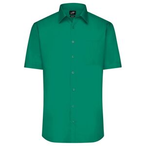 James & Nicholson Pánska košeľa s krátkym rukávom JN680 - Írska zelená | XXXXL