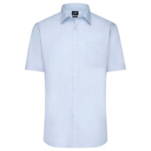 James & Nicholson Pánska košeľa s krátkym rukávom JN680 - Svetlomodrá | XXL