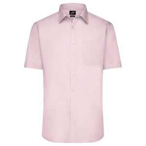 James & Nicholson Pánska košeľa s krátkym rukávom JN680 - Svetloružová | XL