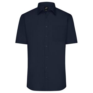 James & Nicholson Pánska košeľa s krátkym rukávom JN680 - Tmavomodrá | XXXL