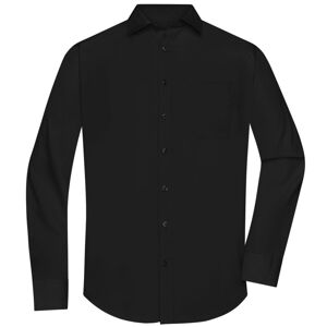 James & Nicholson Pánska košeľa s dlhým rukávom JN678 - Čierna | XXXL