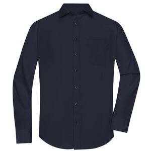 James & Nicholson Pánska košeľa s dlhým rukávom JN678 - Tmavomodrá | L