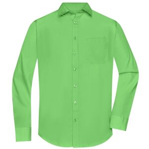 James & Nicholson Pánska košeľa s dlhým rukávom JN678 - Limetkovo zelená | XXXXL