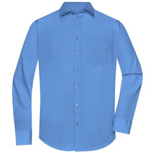 James & Nicholson Pánska košeľa s dlhým rukávom JN678 - Aqua | XXL