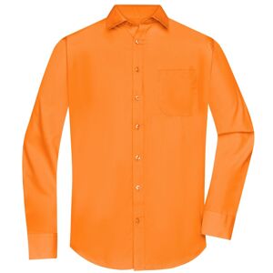 James & Nicholson Pánska košeľa s dlhým rukávom JN678 - Oranžová | XL