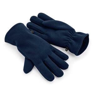 Beechfield Fleecové rukavice z recyklovaného polyesteru - Tmavomodrá | L/XL