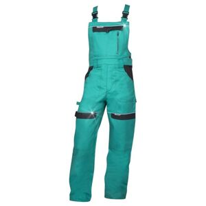 Ardon Montérkové nohavice s náprsenkou COOL TREND skrátené - Zelená | L