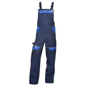 Ardon Montérkové nohavice s náprsenkou COOL TREND skrátené - Tmavomodrá / svetlomodrá | XL