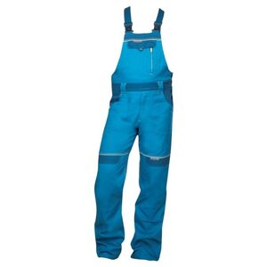 Ardon Montérkové nohavice s náprsenkou COOL TREND skrátené - Stredne modrá | L