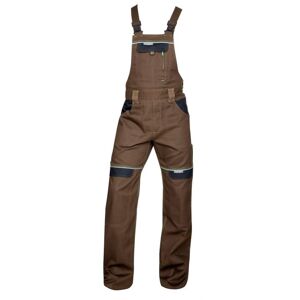 Ardon Montérkové nohavice s náprsenkou COOL TREND skrátené - Hnedá | XL