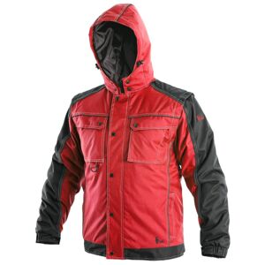 Canis Pánska zimná bunda 2v1 CXS IRVINE - Červená / čierna | L