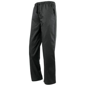 Premier Workwear Kuchárske nohavice - Čierna / čierna | S