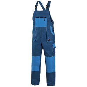 Canis Pracovné nohavice s náprsenkou CXS LUXY ROBIN - Modrá / modrá | 50