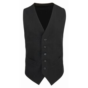Premier Workwear Pánska vesta so saténovým chrbtom - Čierna | XXS
