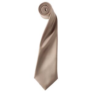 Premier Workwear Saténová kravata - Béžová