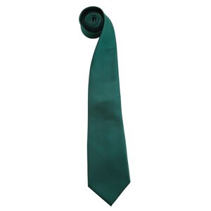 Premier Workwear Kravata s jemným vzorom - Fľaškovo zelená