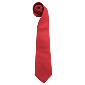 Premier Workwear Kravata s jemným vzorom - Červená