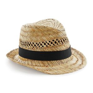 Beechfield Slamený klobúk Summer Trilby - Natural | S/M