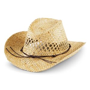 Beechfield Slamený kovbojský klobúk - Natural