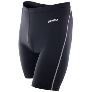 SPIRO Pánske športové šortky BodyFit - Čierna | XL/XXL