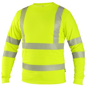 Canis Pánske reflexné tričko s dlhým rukávom CXS OLDHAM - Žltá | XXXL