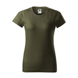 MALFINI Dámske tričko Basic - Military | XS