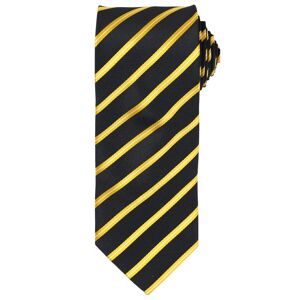 Premier Workwear Pásikavá kravata Sports Stripe - Tmavě modrá / fialová