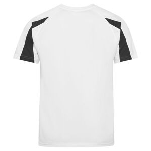 Just Cool Detské športové tričko Contrast Cool T - Biela / čierna | 7-8 rokov