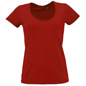 SOL'S Dámske tričko s hlbokým výstrihom Metropolitan - Červená | M