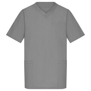 James & Nicholson Pánska zdravotnícka blúza JN3102 - Stredne šedá | XL