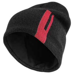 Canis Pletená zimná čiapka CXS LOKI - Čierna / červená | uni