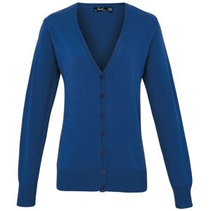 Premier Workwear Dámsky sveter so zapínaním - Kráľovská modrá | XXXXL
