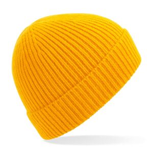 Beechfield Ľahká zimná čiapka z rebrovaného úpletu - Slnečná žltá