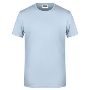 James & Nicholson Klasické pánske tričko z biobavlny 8008 - Svetlomodrá | XL