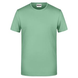James & Nicholson Klasické pánske tričko z biobavlny 8008 - Jadeitová zelená | S